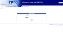 Tablet Screenshot of doc.submit.rero.ch